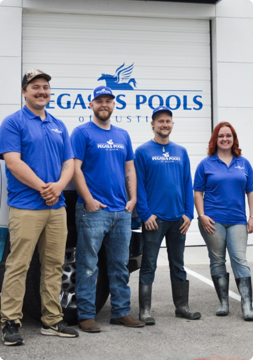 New Pool Construction in Georgetown Pegasus Pools of Austin team!
